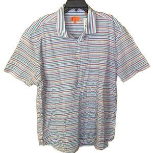 New Tallia Short Sleeve Button Shirt Mens size 2XL